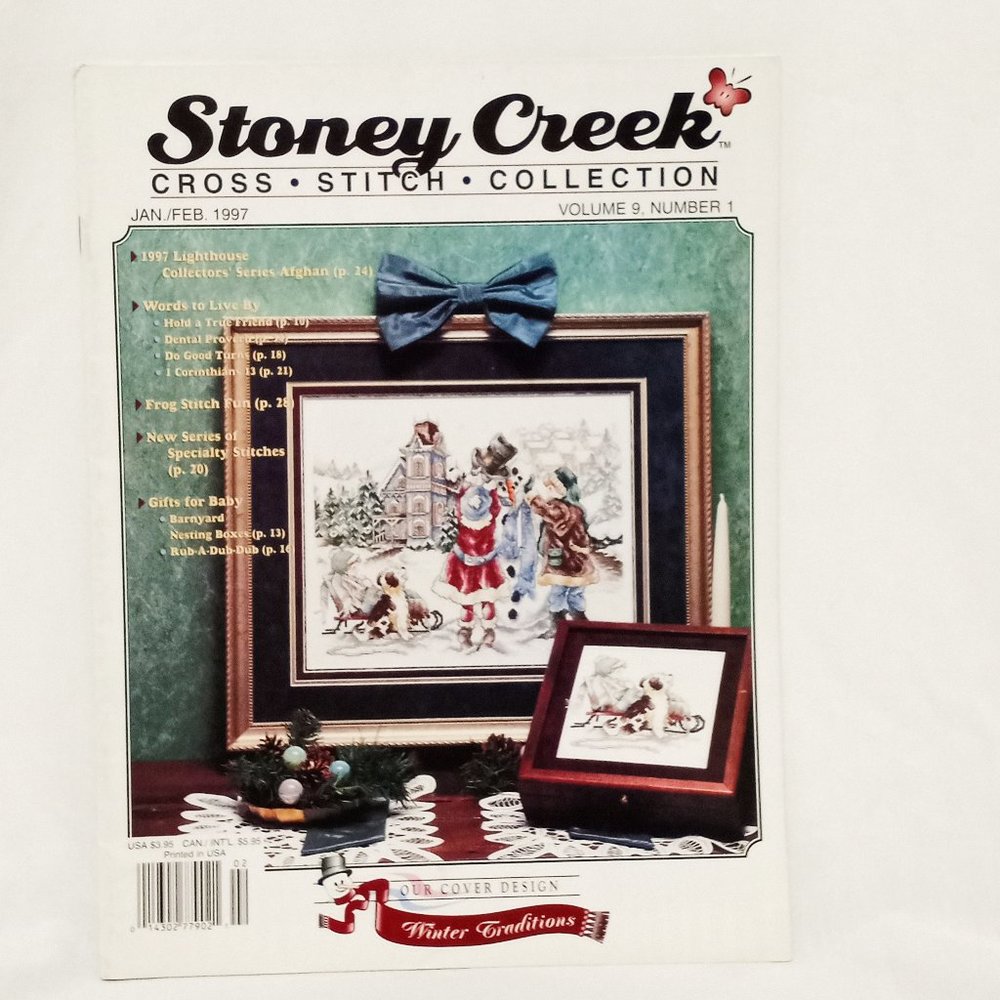Lighthouse True Friends Stoney Creek Cross Stitch Magazine Patterns Jan Feb 1997